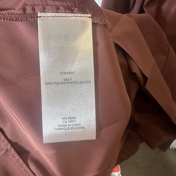 Tibi Italian Sporty Nylon Overall Dress in Cinnamon - Picture 5 of 10